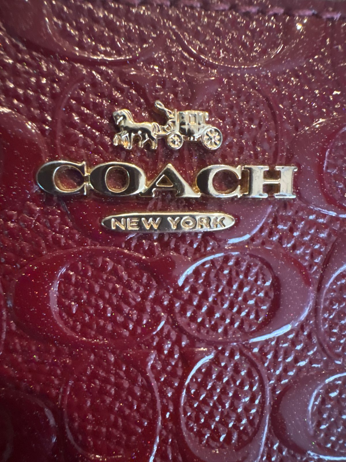 Coach Signature Embossed Zip Wallet — photo 4